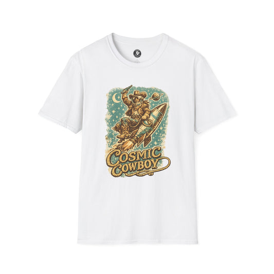 Cosmic Cowboy T-Shirt — Retro Space Western Graphic Tee